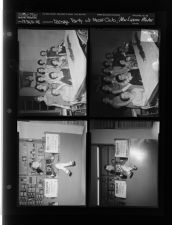 Teenage party at Moose Lodge; New License Plates (4 Negatives) December 30-31, 1958 [Sleeve 69, Folder d, Box 16]