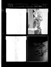 Log mill in Farmville; Girls State (two teenage girls with one sitting on a bed) (4 Negatives) (June 14, 1958) [Sleeve 23, Folder c, Box 15]
