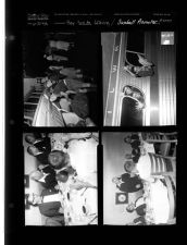 Boy Scouts leaving; Baseball promoter at dinner (4 Negatives) (June 21, 1958) [Sleeve 37, Folder c, Box 15]