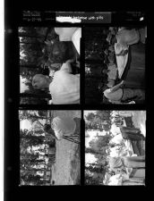 Outside barbeque with pits (4 Negatives) (June 21, 1958) [Sleeve 42, Folder c, Box 15]