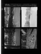 Alvin's feature - children at pool, ducks at park, kids playing baseball (4 Negatives) (July 26, 1958) [Sleeve 57, Folder d, Box 15]
