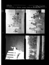 Teen league trophies; Pollinating flowers; Alvin's feature - kids playing baseball (4 Negatives), July 25-29, 1958 [Sleeve 58, Folder d, Box 15]