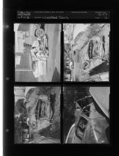 Wrecked cars (4 Negatives) (August 11, 1958) [Sleeve 12, Folder e, Box 15]