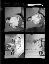 Woman with baby; The Smith's anniversary party (4 Negatives) (January 9, 1958) [Sleeve 11, Folder a, Box 14]