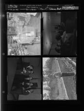 Tots in Market; Men talking; Tobacco beds; Man speaking (4 Negatives) (February 28, 1958) [Sleeve 47, Folder b, Box 14]