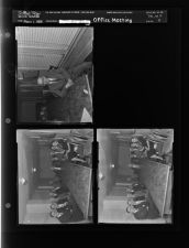 Office meeting (3 Negatives) (March 1, 1958) [Sleeve 9, Folder c, Box 14]