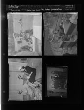 Easter Egg hunt and other festivities; Feature on women's hats; Group of military men (4 Negatives), April 4-5, 1958 [Sleeve 21, Folder d, Box 14]