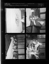 Flower arrangements (4 Negatives), April 14-15, 1958 [Sleeve 39, Folder d, Box 14]