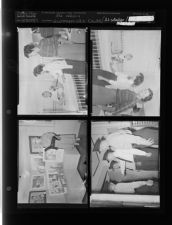 Art collection; ASC officers; Women with child (4 Negatives) (October 10, 1957) [Sleeve 16, Folder a, Box 13]