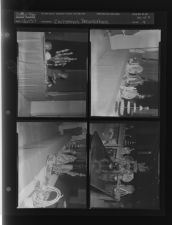 Christmas decorations (5 Negatives) (November 6, 1957) [Sleeve 9, Folder b, Box 13]