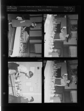 Christmas decorations (4 Negatives) (November 9, 1957) [Sleeve 24, Folder b, Box 13]