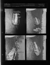 Car accident (4 Negatives) (November 18, 1957) [Sleeve 40, Folder b, Box 13]