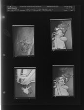 Motorcycle and car accident (4 Negatives) (November 19, 1957) [Sleeve 44, Folder b, Box 13]
