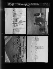 Grifton parade; Planting trees; Road sign (4 Negatives) (December 6, 1957) [Sleeve 11, Folder c, Box 13]