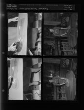 Woman making Christmas stocking (4 Negatives) (December 12, 1957) [Sleeve 36, Folder c, Box 13]