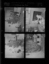Christmas tree feature (4 Negatives) (December 18, 1957) [Sleeve 10, Folder d, Box 13]