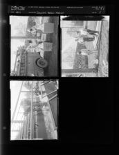 Work being done on stadium (3 Negatives), 1957, undated [Sleeve 5, Folder f, Box 13]