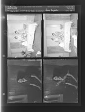 Bride table arrangement; Anne Singleton (4 Negatives) (May 16, 1957) [Sleeve 36, Folder a, Box 12]