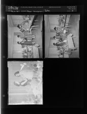 Flower arrangements; Tatum (3 Negatives) (May 16, 1957) [Sleeve 38, Folder a, Box 12]