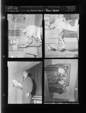 Lady receiving award; Greenville rescue squad (4 Negatives) (May 22, 1957) [Sleeve 49, Folder a, Box 12]