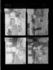 Men working with trash (4 Negatives) (June 19, 1957) [Sleeve 18, Folder b, Box 12]