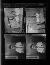 Three unidentified men; Photo of man (4 Negatives) (July 3, 1957) [Sleeve 6, Folder c, Box 12]