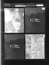 Green Mill Run; Photo of Robert W. Caswell (4 Negatives) (July 11, 1957) [Sleeve 22, Folder c, Box 12]