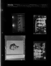 Arnold's feature: Portrait of woman; Car show; Women standing by car (4 Negatives) (August 26, 1957) [Sleeve 51, Folder d, Box 12]