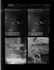 Tadlock office (People talking; Man sitting) (4 Negatives) (August 31, 1957) [Sleeve 65, Folder d, Box 12]