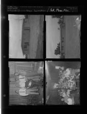 Recreation building; Mayor with men at dinner (4 Negatives), September 17-18, 1957 [Sleeve 8, Folder f, Box 12]