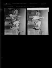 Recreation Department painting and pottery class (2 Negatives) (September 25, 1956) [Sleeve 10, Folder b, Box 11]