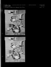 Women sitting in living room (2 Negatives) (October 24, 1956) [Sleeve 25, Folder c, Box 11]
