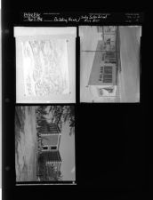 Aerial view; Folger Buick building; Sodie Salter School fire drill (3 Negatives) (November 3, 1956) [Sleeve 5, Folder d, Box 11]