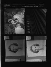 J.C. sells bulbs; Photo of lady; Rally photos (4 Negatives), August - December 1956, undated [Sleeve 27, Folder f, Box 11]