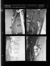 Man dies while painting roof (4 Negatives), August - December 1956, undated [Sleeve 9, Folder h, Box 11]