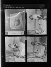 Wahl-Coates votes; Photo of woman (4 Negatives), August - December 1956, undated [Sleeve 22, Folder h, Box 11]