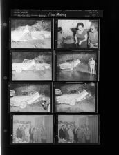 Car wreck; Press meeting (8 Negatives), August - December 1956, undated [Sleeve 47, Folder h, Box 11]