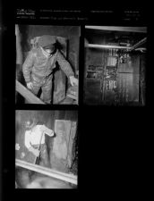 Fire at Morton's Bakery (3 Negatives), March 1956, undated [Sleeve 9, Folder a, Box 10]