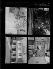 Advice plans to enlarge hospital; House for sale; The Fixture house; Dick James (4 Negatives), March 1956, undated [Sleeve 2, Folder d, Box 10]