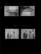Sheriff Tyson votes; Major Whelve gets first poppy (4 Negatives), March - July 1956, undated [Sleeve 40, Folder f, Box 10]