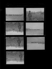 Neighbors tend land for injured man (7 Negatives), March - July 1956, undated [Sleeve 19, Folder g, Box 10]