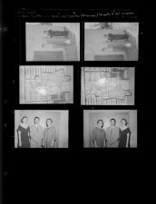 Larry's Shoe Store winner; Broom sale; Delegates to state convention (6 Negatives), March - July 1956, undated [Sleeve 36, Folder g, Box 10]