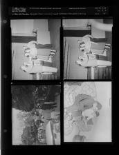 Crowd outside; Award ceremony; Man and boy reading (4 Negatives), December 1955 - February 1956, undated [Sleeve 14, Folder a, Box 9]