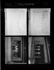 Ad drawings of New State Bank; "Holiday Ahoy" practice (4 Negatives), December 1955 - February 1956, undated [Sleeve 31, Folder a, Box 9]