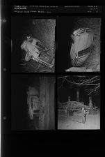 Wreck; House fire (4 Negatives), December 1955 - February 1956, undated [Sleeve 35, Folder b, Box 9]