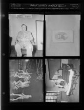 Photos of individuals; Basketball tournament; Feature on new equipment for the Fire Department by the Moose Lodge (4 Negatives), December 1955 - February 1956, undated [Sleeve 29, Folder c, Box 9]