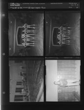 E.C.C. swim tryouts; Greenville High School Basketball (4 Negatives), December 1955 - February 1956, undated [Sleeve 19, Folder d, Box 9]