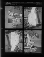 Stamp collecting (4 Negatives) (January 14, 1956) [Sleeve 8, Folder e, Box 9]