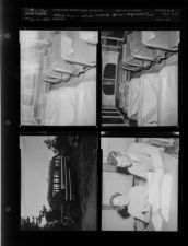 Jaycees sponsor campaign for new high school bus, old Dodge bus (4 Negatives (October 15, 1955) [Sleeve 26, Folder d, Box 7]