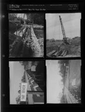 Tar River bridge being built (4 Negatives (October 20, 1955) [Sleeve 34, Folder d, Box 7]
